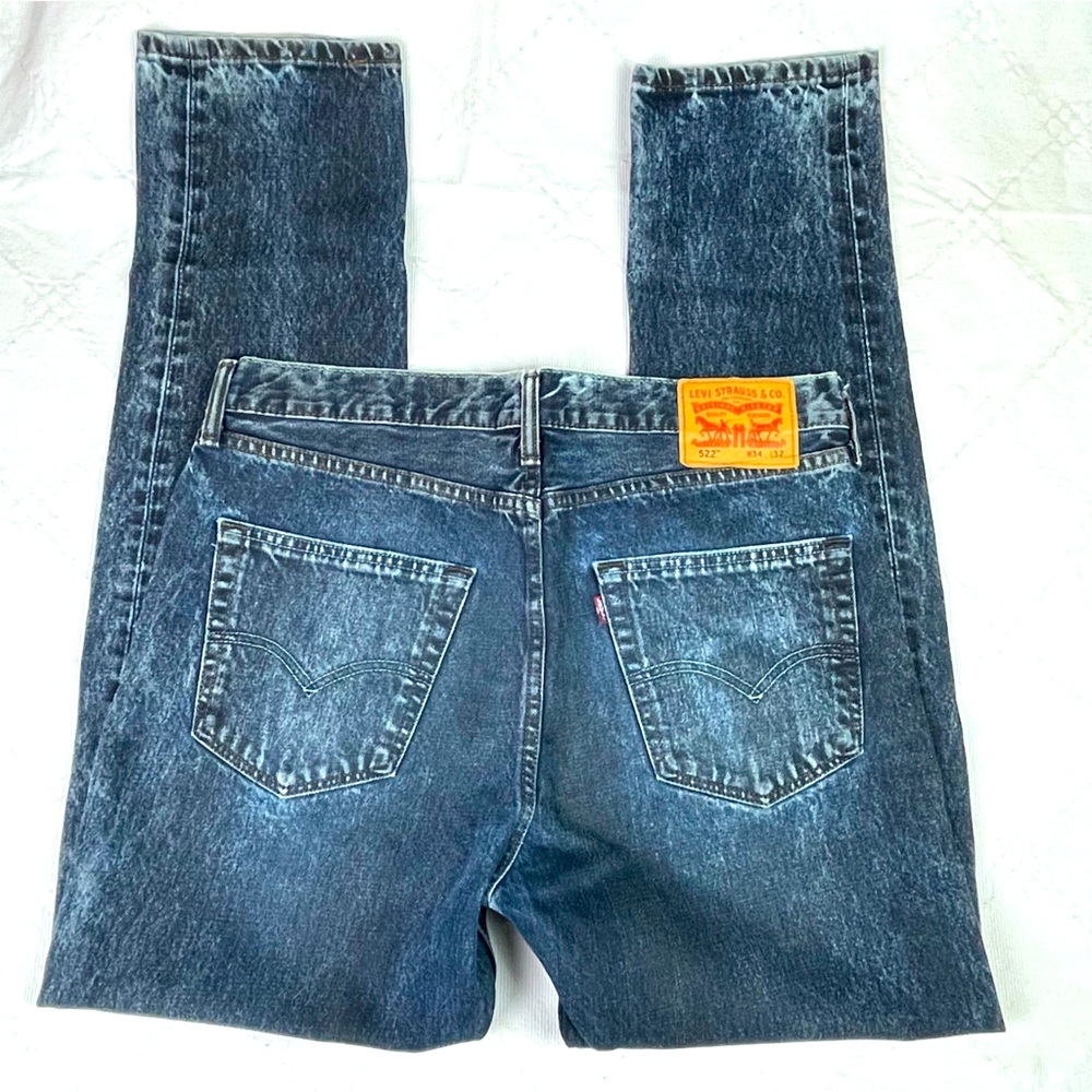 Levi 34"x32" 522 Men's Jeans Excellent Quality  Thick cotton blue denim